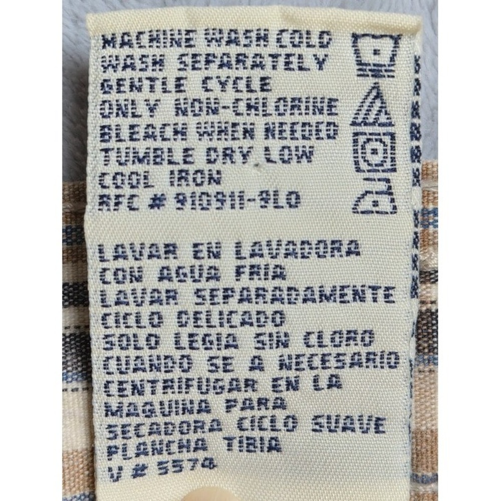 Faded Glory Womens Bermuda Shorts 10 Plaid Beige Blue Y2k Cotton Stretch Summer - Picture 6 of 10